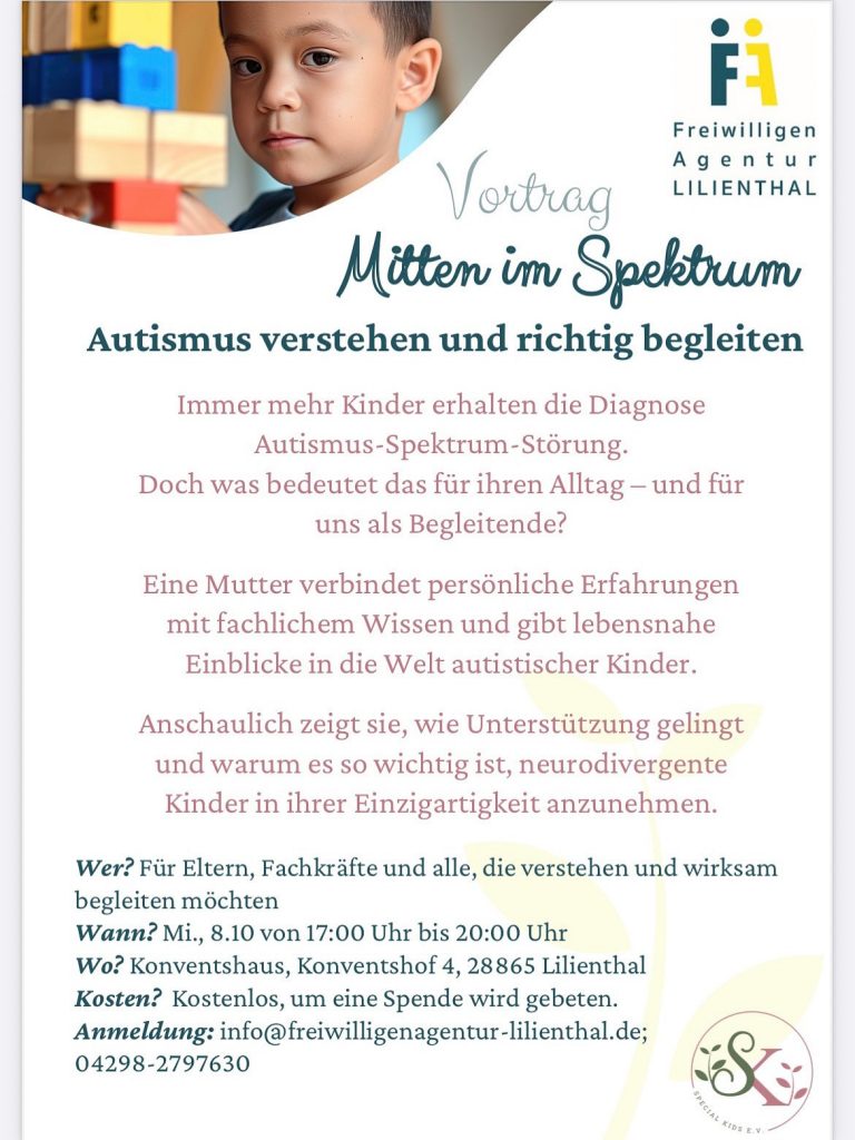 Flyer Vortrag Autismus